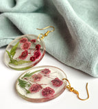 Fuchsia Mini Bloom Resin Earrings Fuchsia Mini Bloom Resin Earrings