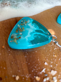 Triangle Ocean-Inspired Resin Earrings with Real Shells Triangle Ocean-Inspired Resin Earrings with Real Shells