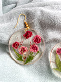 Fuchsia Mini Bloom Resin Earrings Fuchsia Mini Bloom Resin Earrings