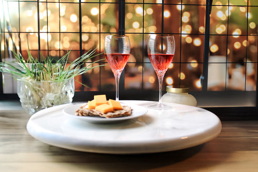 18" Carrara Marble Lazy Susan – Hand-Poured Resin Elegance