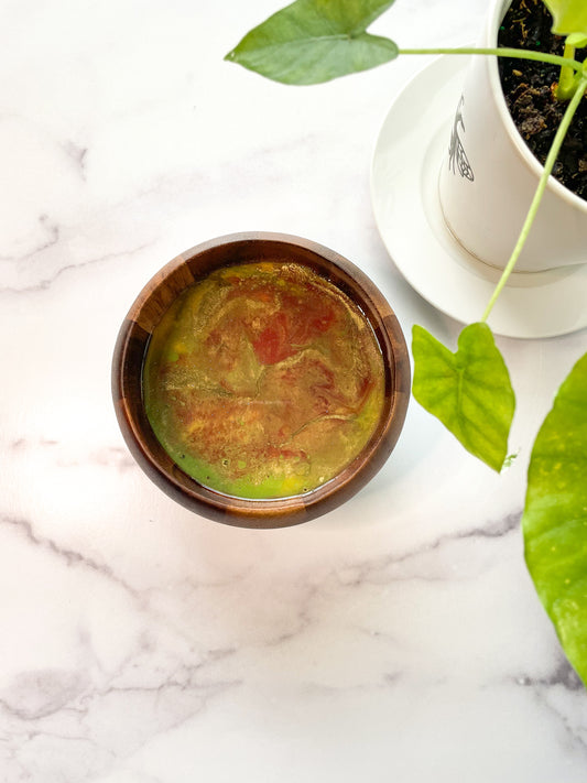 Red Color Bloom Trinket-Ring Dish