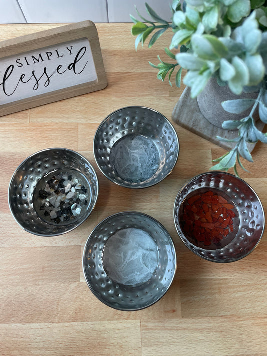 Dainty Luxe Metal Trinket Dish Bundle – Set of 4