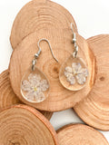 Mini Teardrop Lavender Resin Earrings Mini Teardrop Lavender Resin Earrings