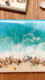 Resin Beach Coasters Unique Handmade Luxury Art Kitchen decor