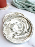Green Marble Stone Coasters – Set of 2