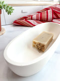 Natural White Stone Candle Vessel