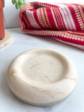 Coffee Marble Stone Ring Dish