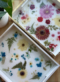 Blue Flower Serving Tray