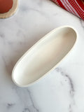 Natural White Stone Candle Vessel