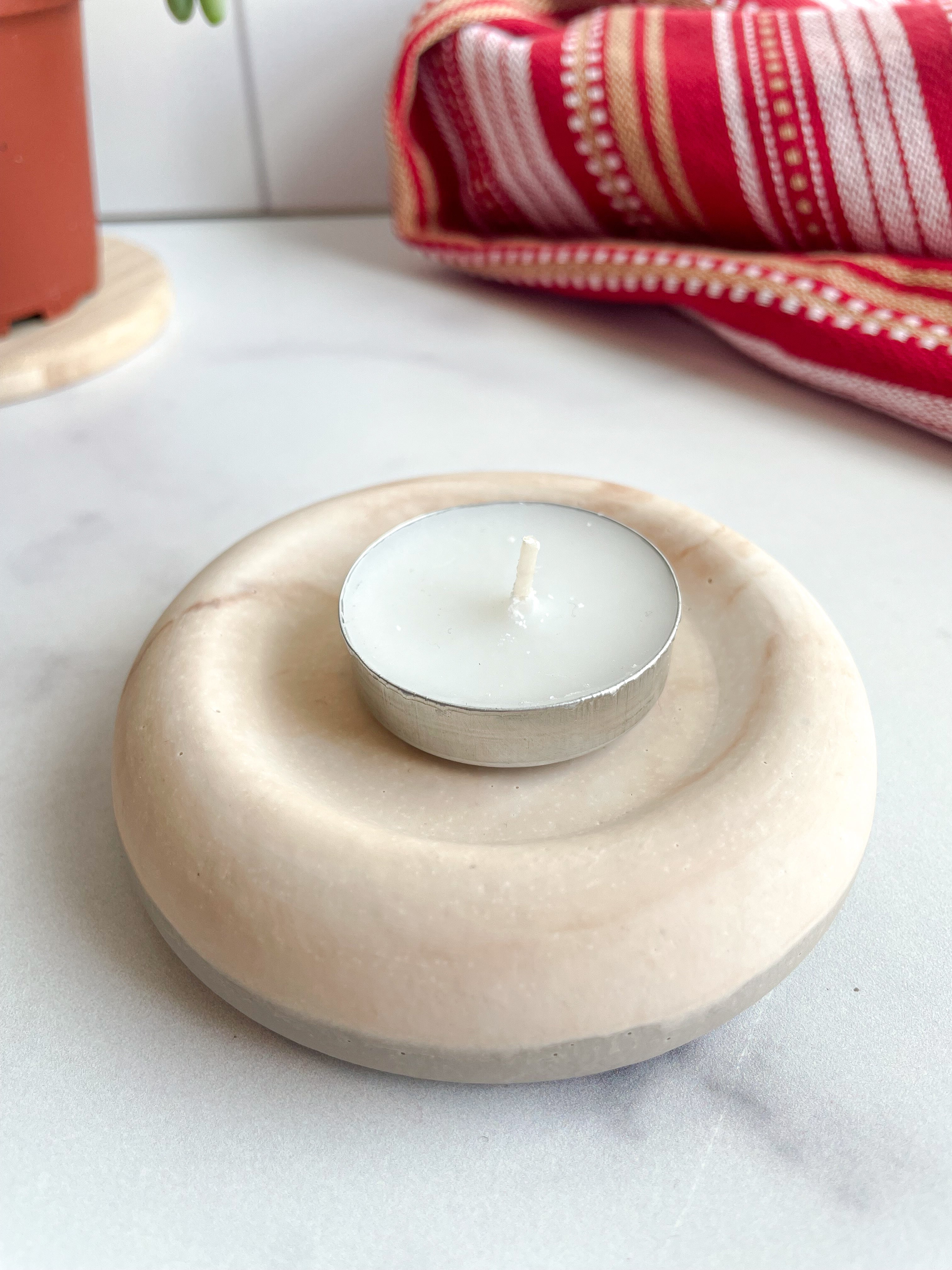 Coffee Marble Stone Ring Dish