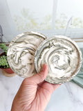 Green Marble Stone Coasters – Set of 2