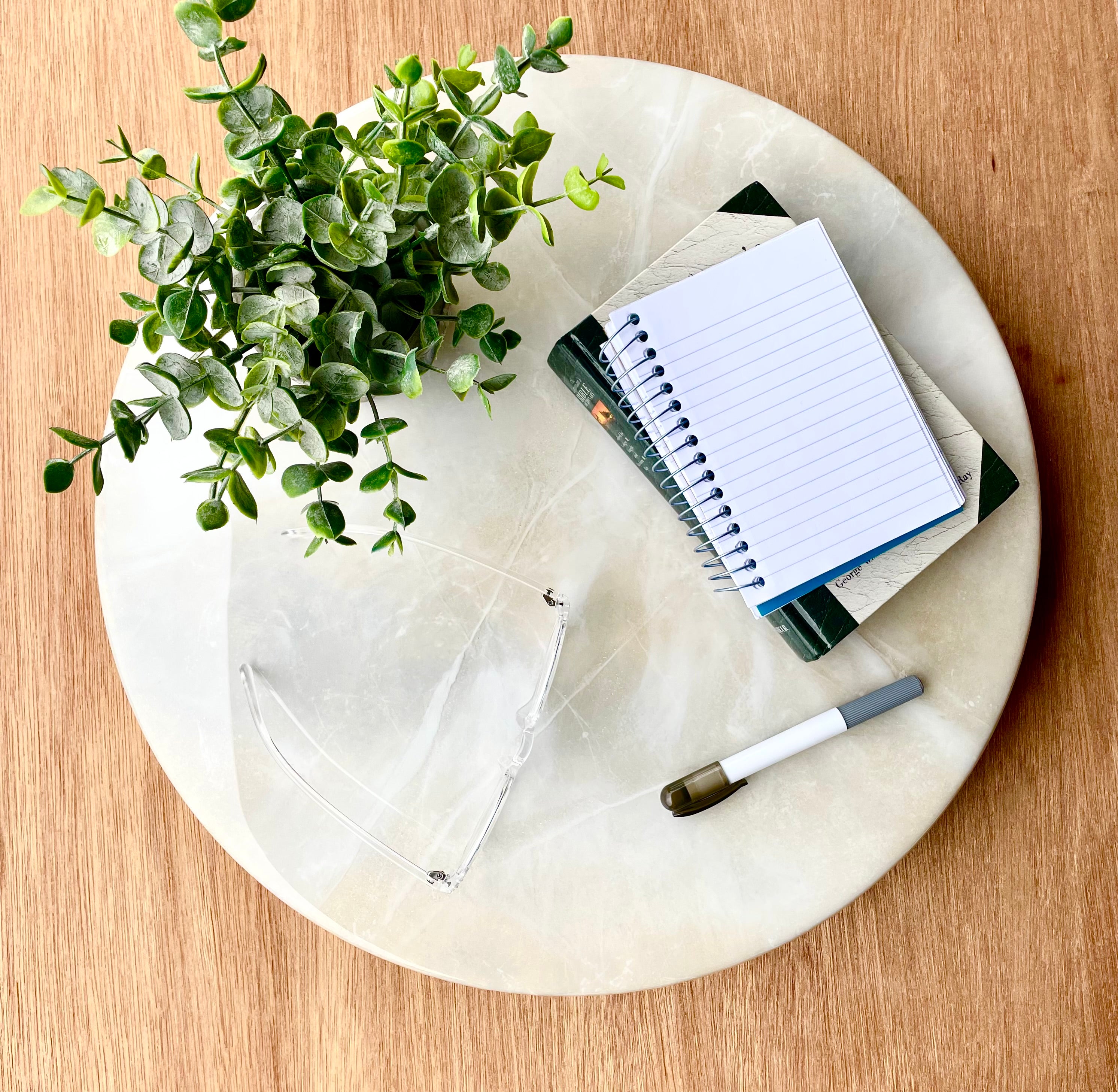White Marble Lazy Susan