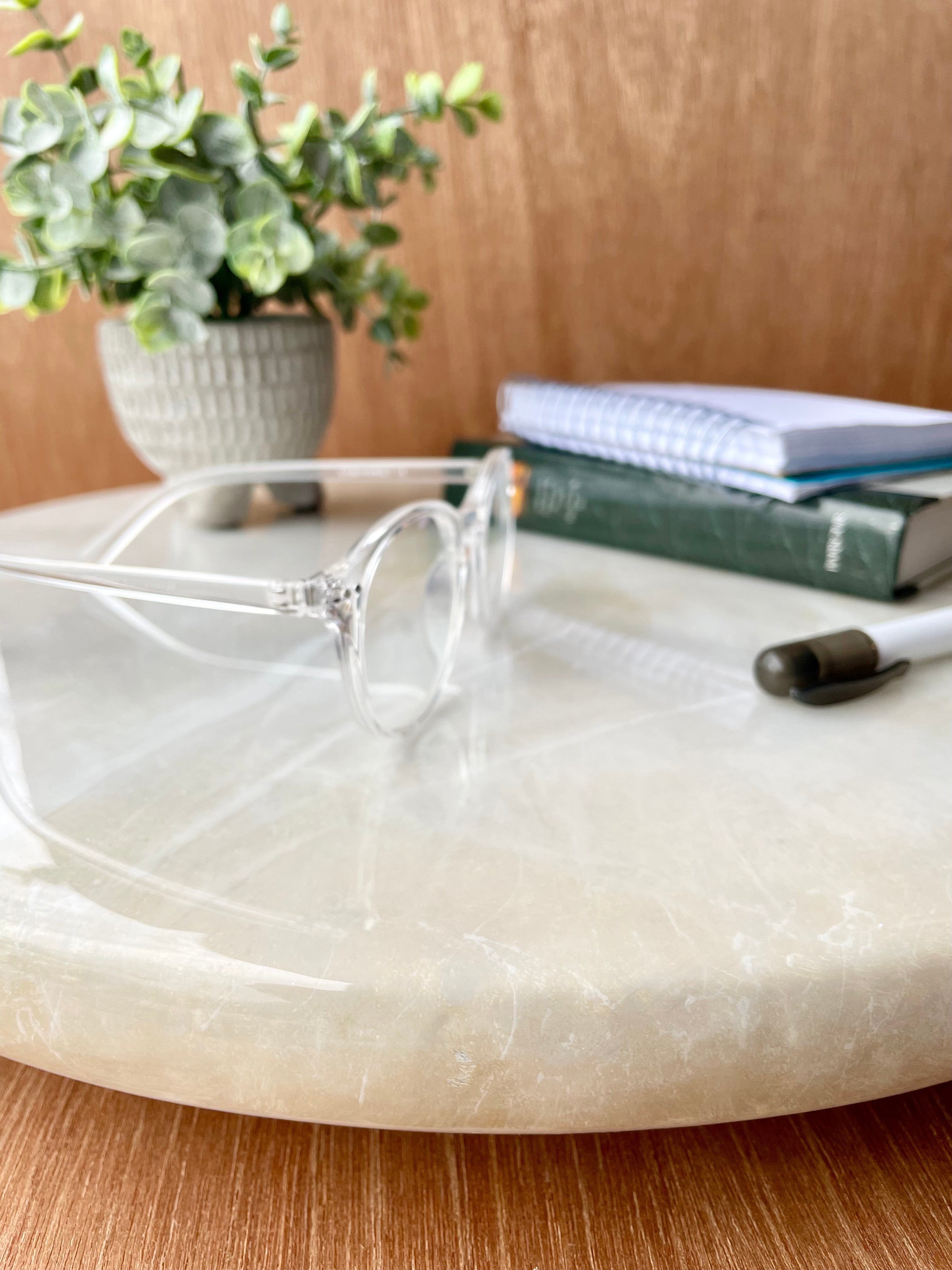 White Marble Lazy Susan