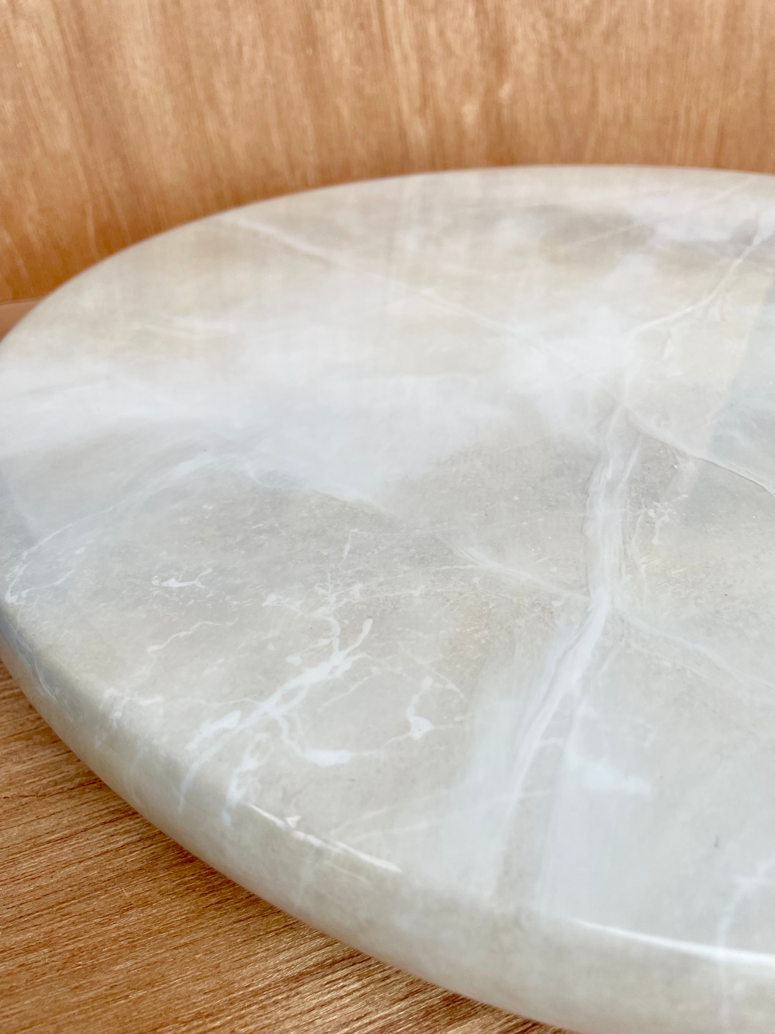 White Marble Lazy Susan