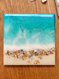 Resin Beach Coasters Unique Handmade Luxury Art Kitchen decor