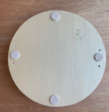 White and Gold Stone Serving Tray