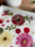 Red Flower Serving Tray