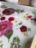 Red Flower Serving Tray