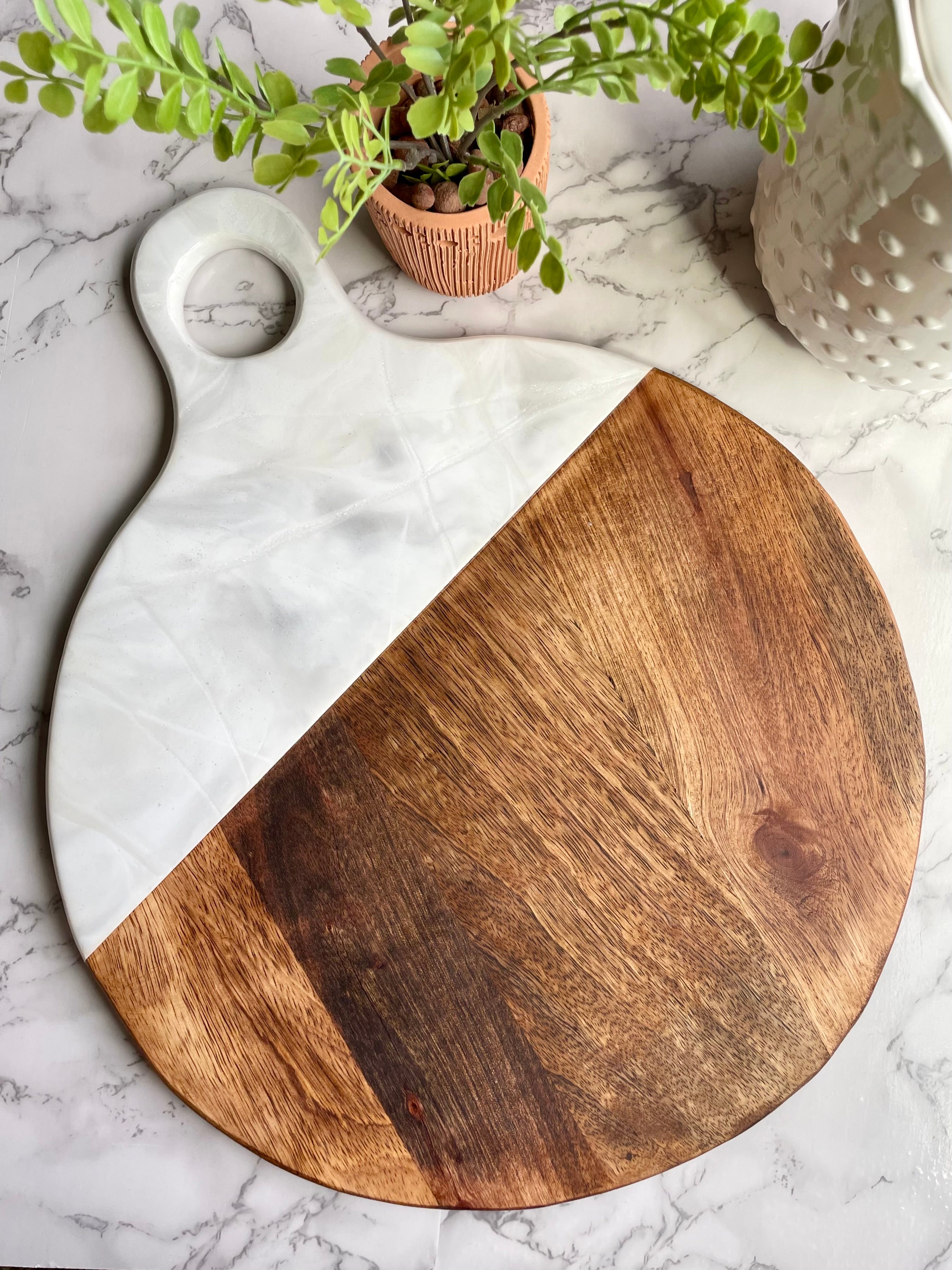 White Marble Charcuterie-Cutting Board