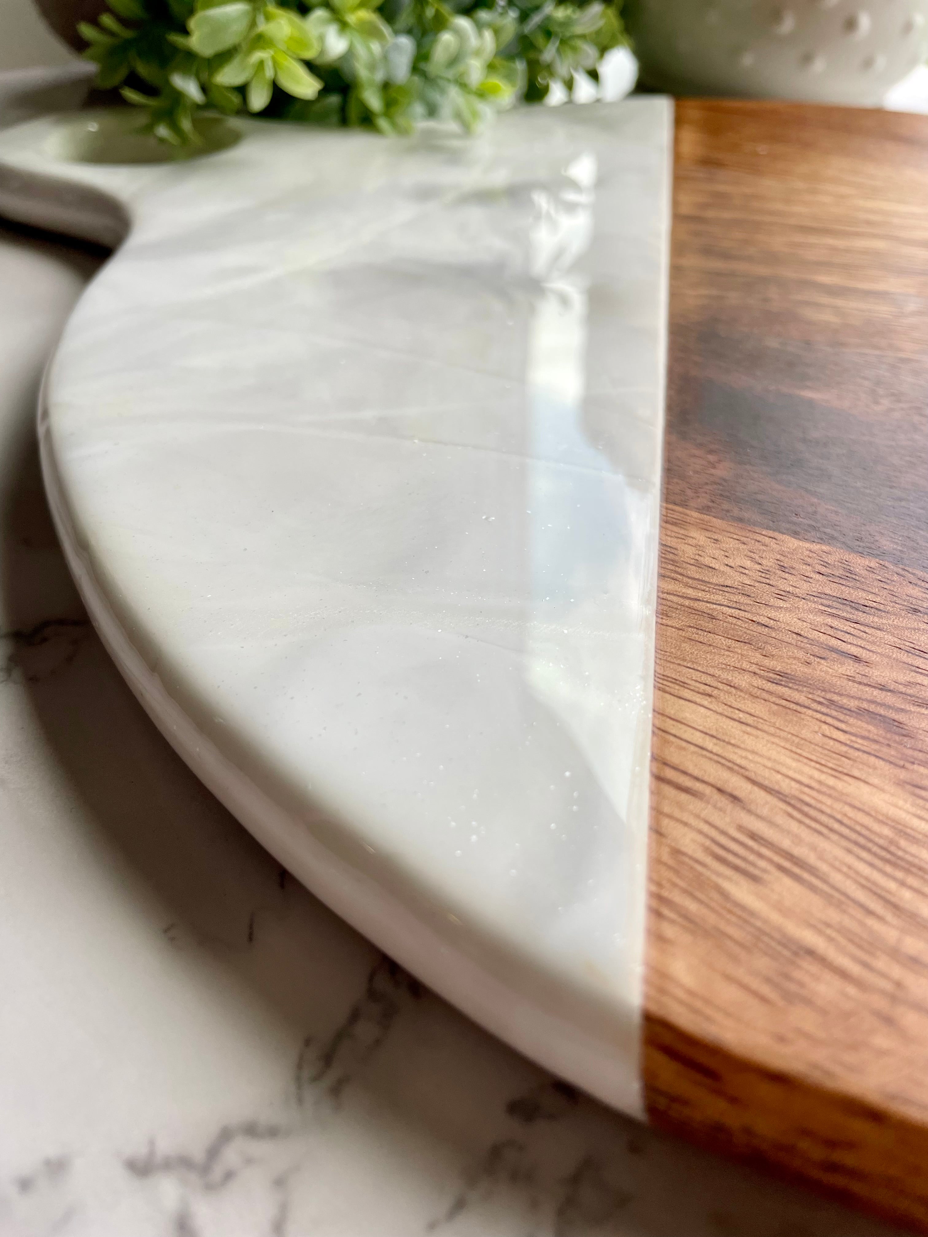 White Marble Charcuterie-Cutting Board