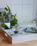 Blue Flower Serving Tray