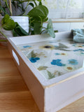 Blue Flower Serving Tray