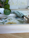 Blue Flower Serving Tray