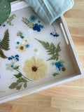 Blue Flower Serving Tray