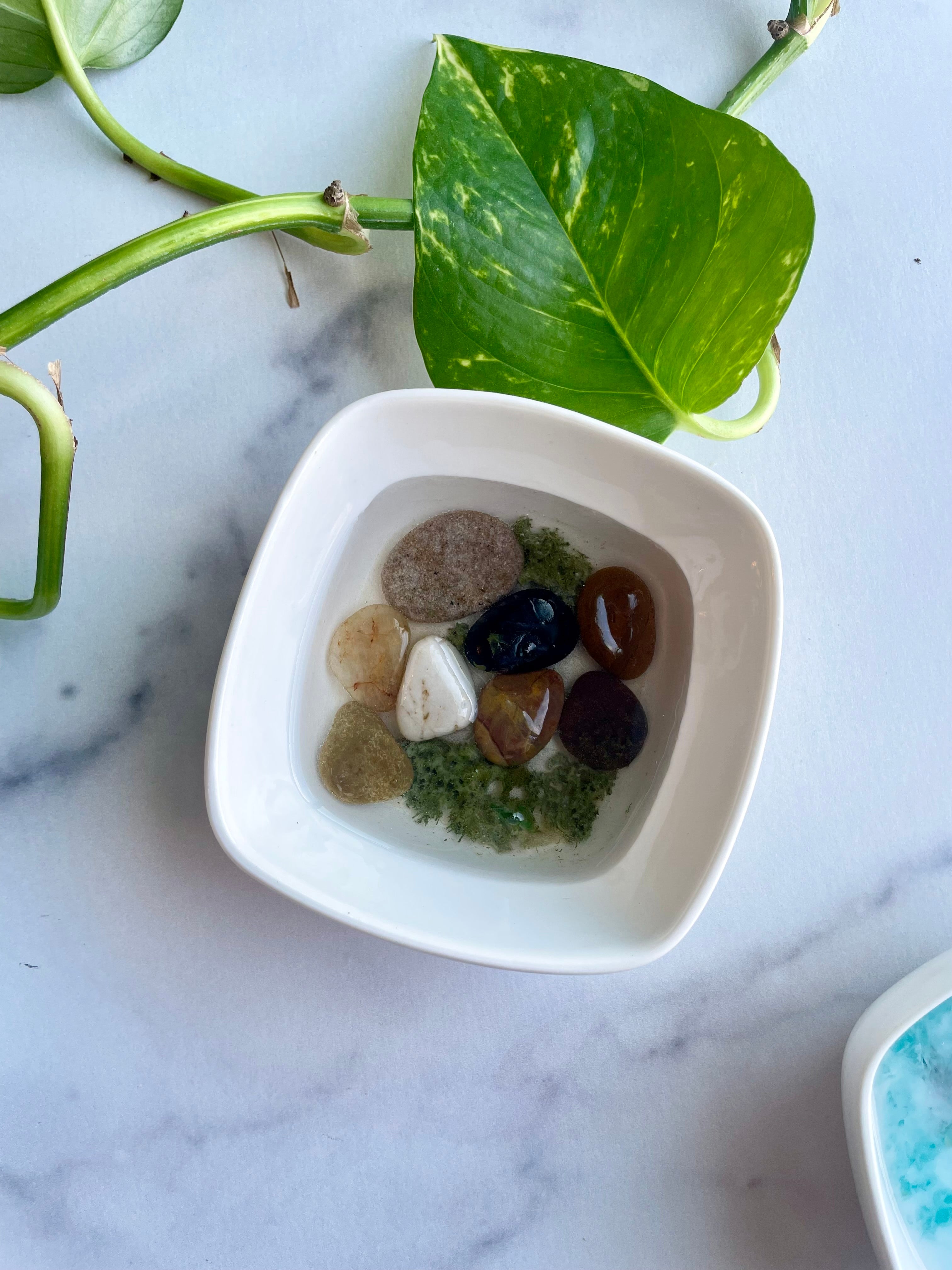 River Stone Ceramic Trinket-Ring Dish
