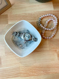 Gray Marble Ring Trinket Dish