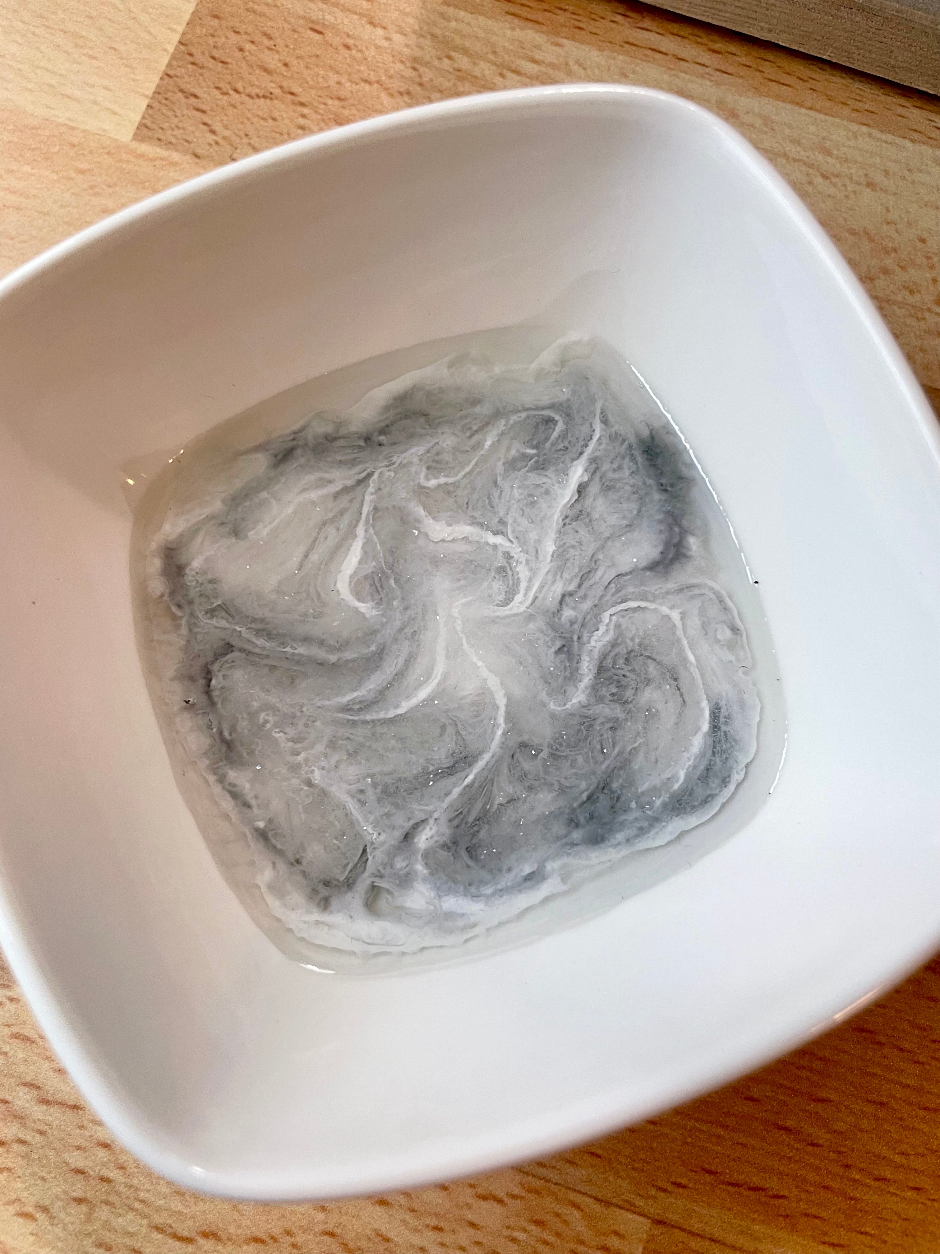 Gray Marble Ring Trinket Dish