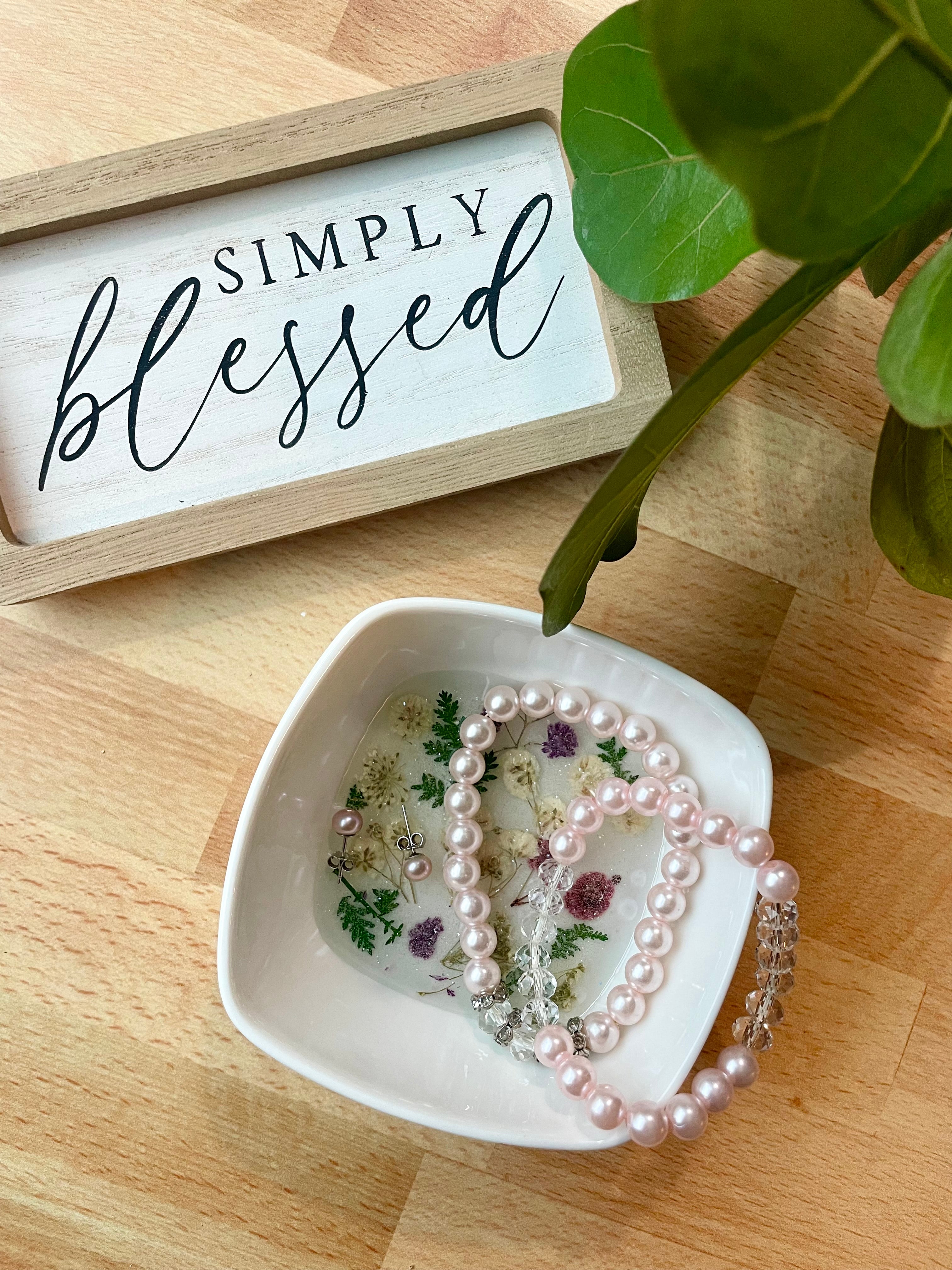 Floral Ring Trinket Dish