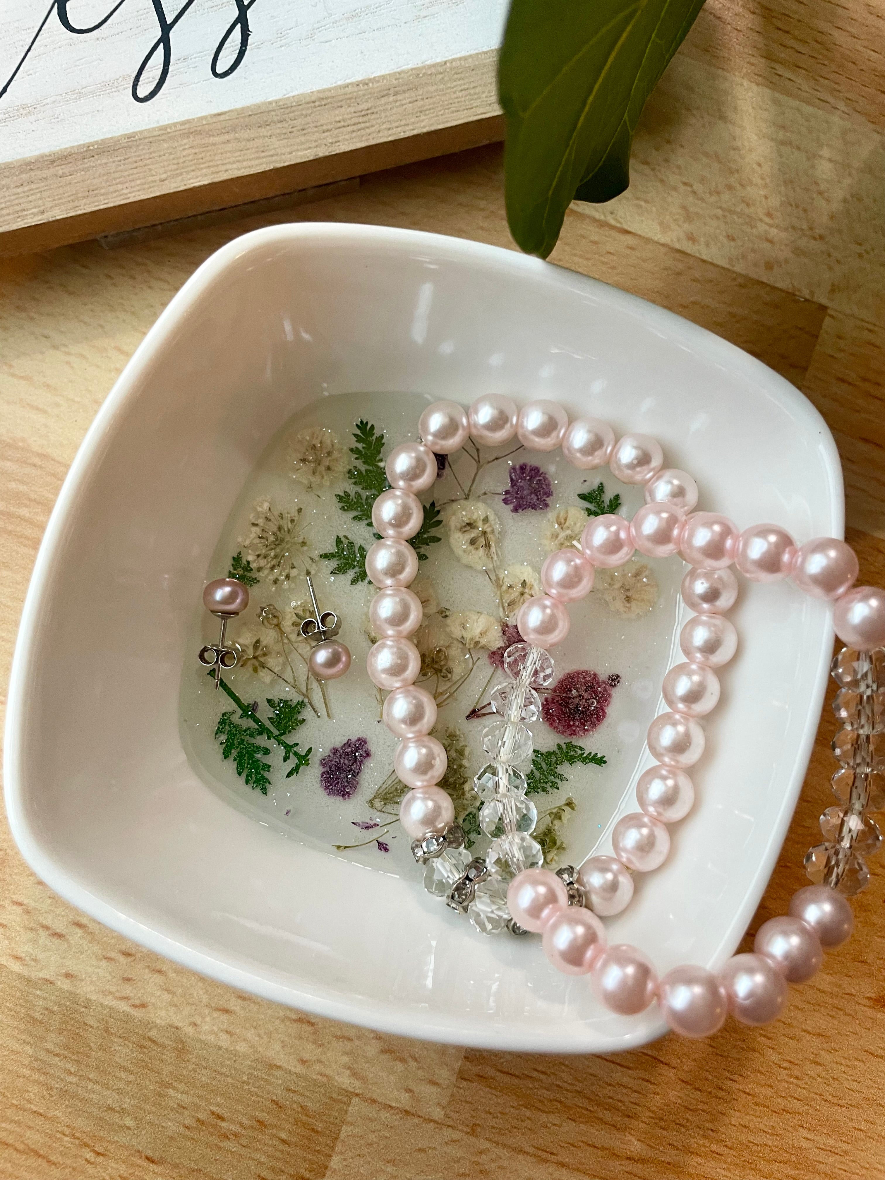 Floral Ring Trinket Dish