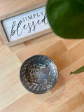 Gray Marble Metal Ring Dish