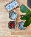 Gray Marble Metal Ring Dish