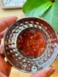 Red Jasper Metal Trinket-Ring Dish