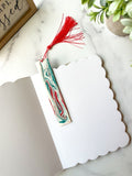 Fluid Art Swirl Resin Bookmark – 1x bookmark With Tassel