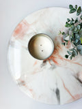 Fall-Inspired Marble Lazy Susan