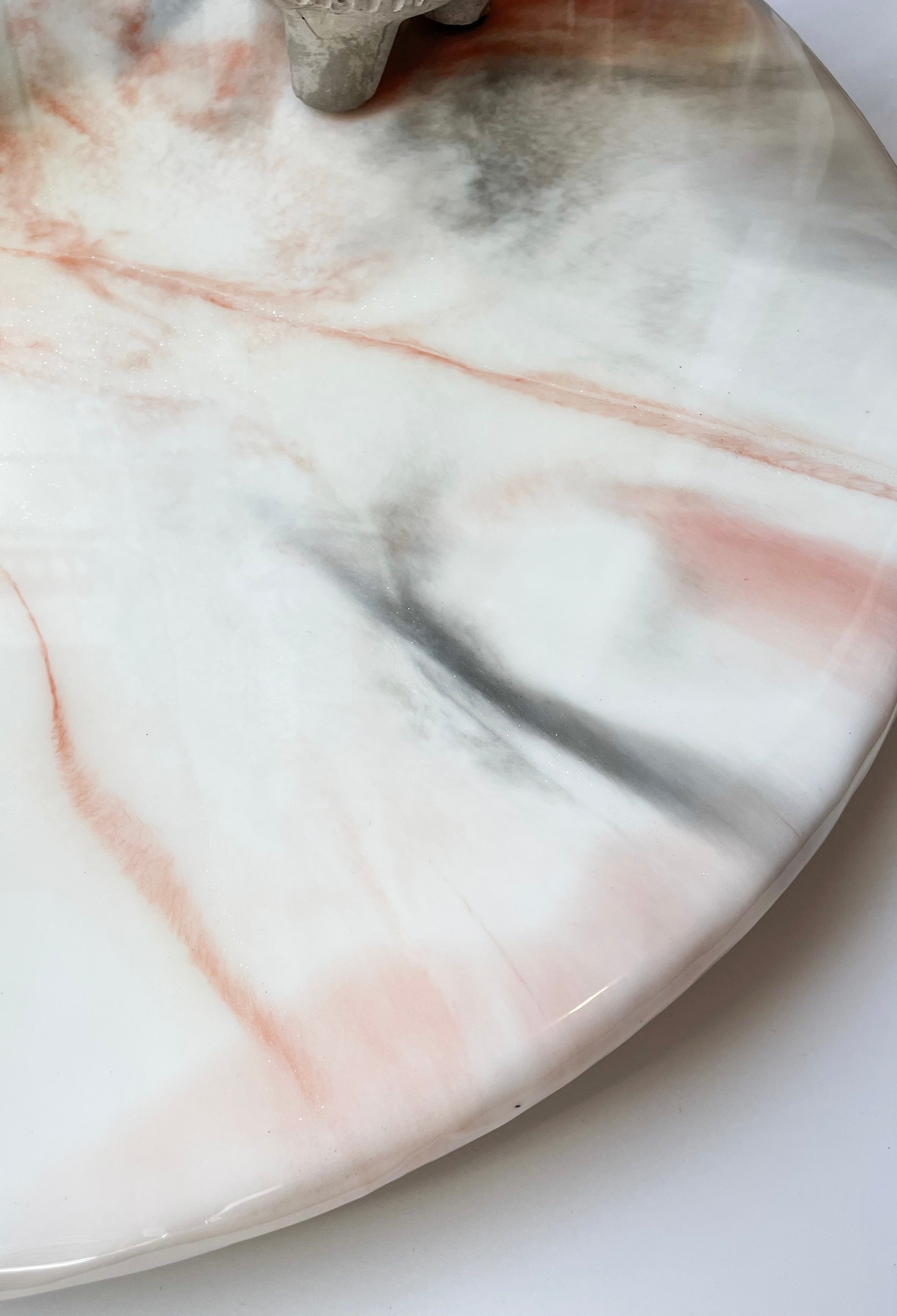 Fall-Inspired Marble Lazy Susan