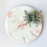 Fall-Inspired Marble Lazy Susan