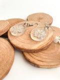 Mini Teardrop Lavender Resin Earrings
