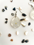 Mini Teardrop Lavender Resin Earrings
