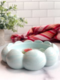 Light Blue Marble Ornate Ring Dish