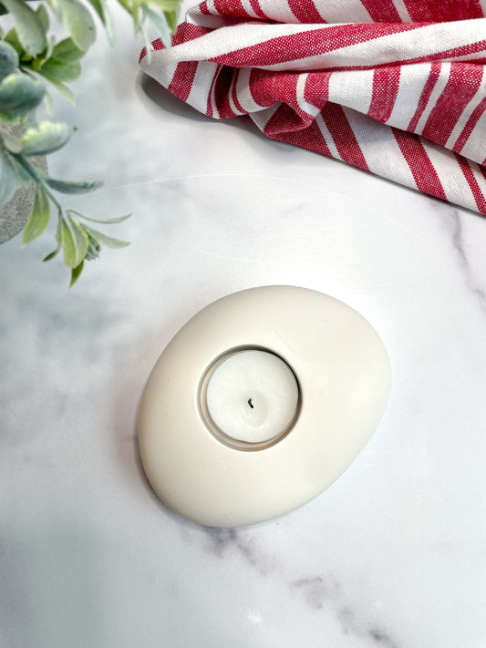 Natural White Stone Tealight Holder