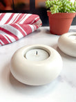 Natural White Stone Tealight Holder