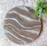 Fantasy Brown Marble Lazy Susan