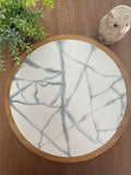 White Calcutta Marble Lazy Susan