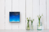 Blue Beach Coastal Textured Wall Art Unique Original Painting Home Decor