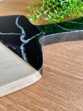 Black Marble Charcuterie Cheese Board Coaster Set